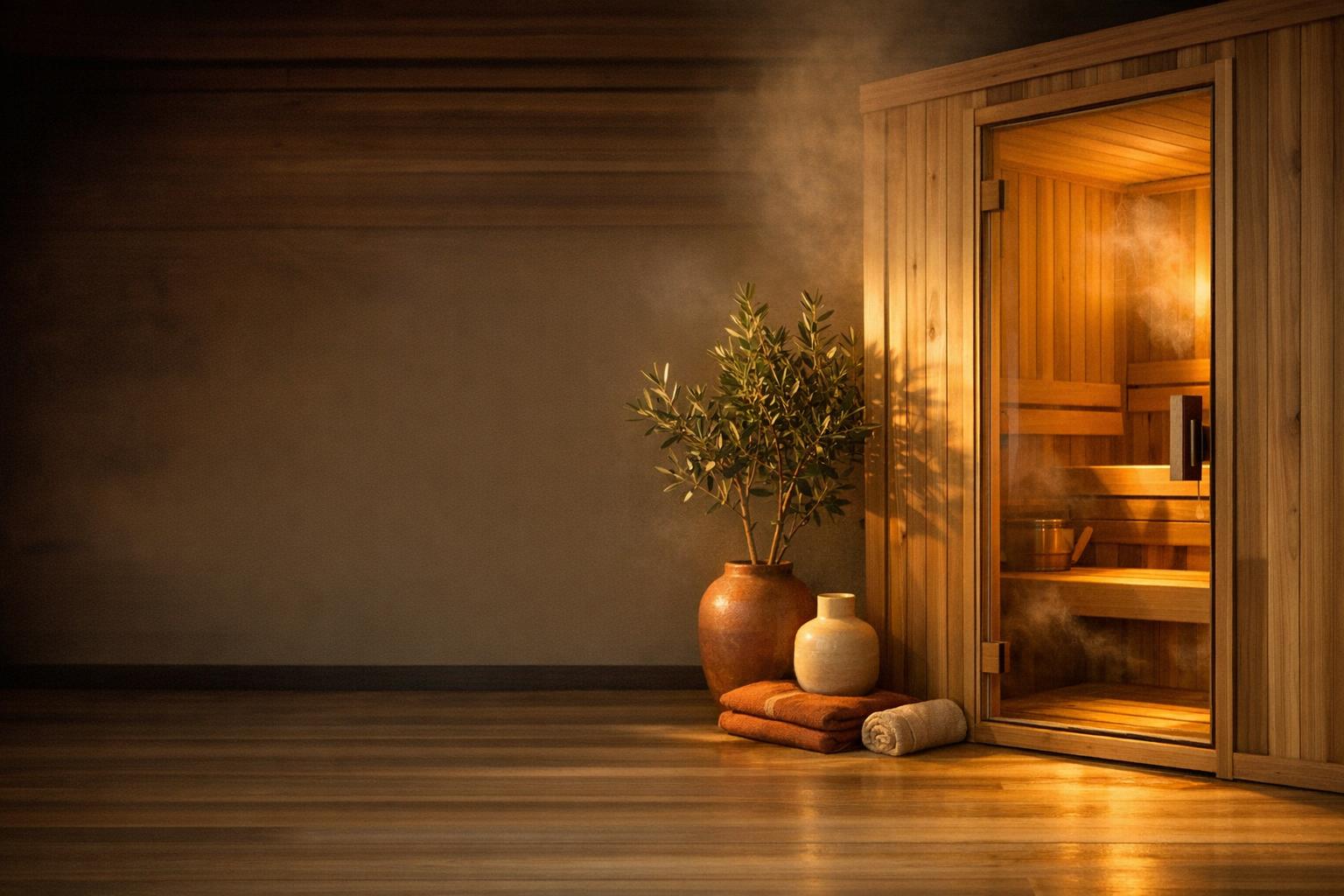 Best 2-person infrared saunas AI-generated editorial illustration.