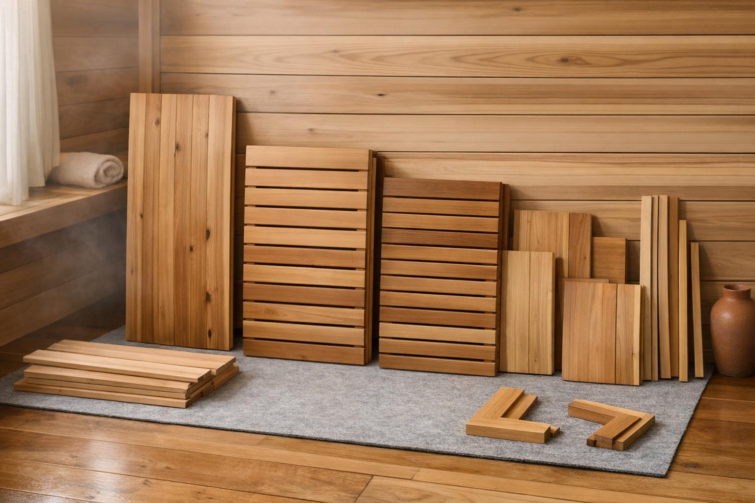 Infrared sauna assembly and first setup AI-generated editorial illustration.